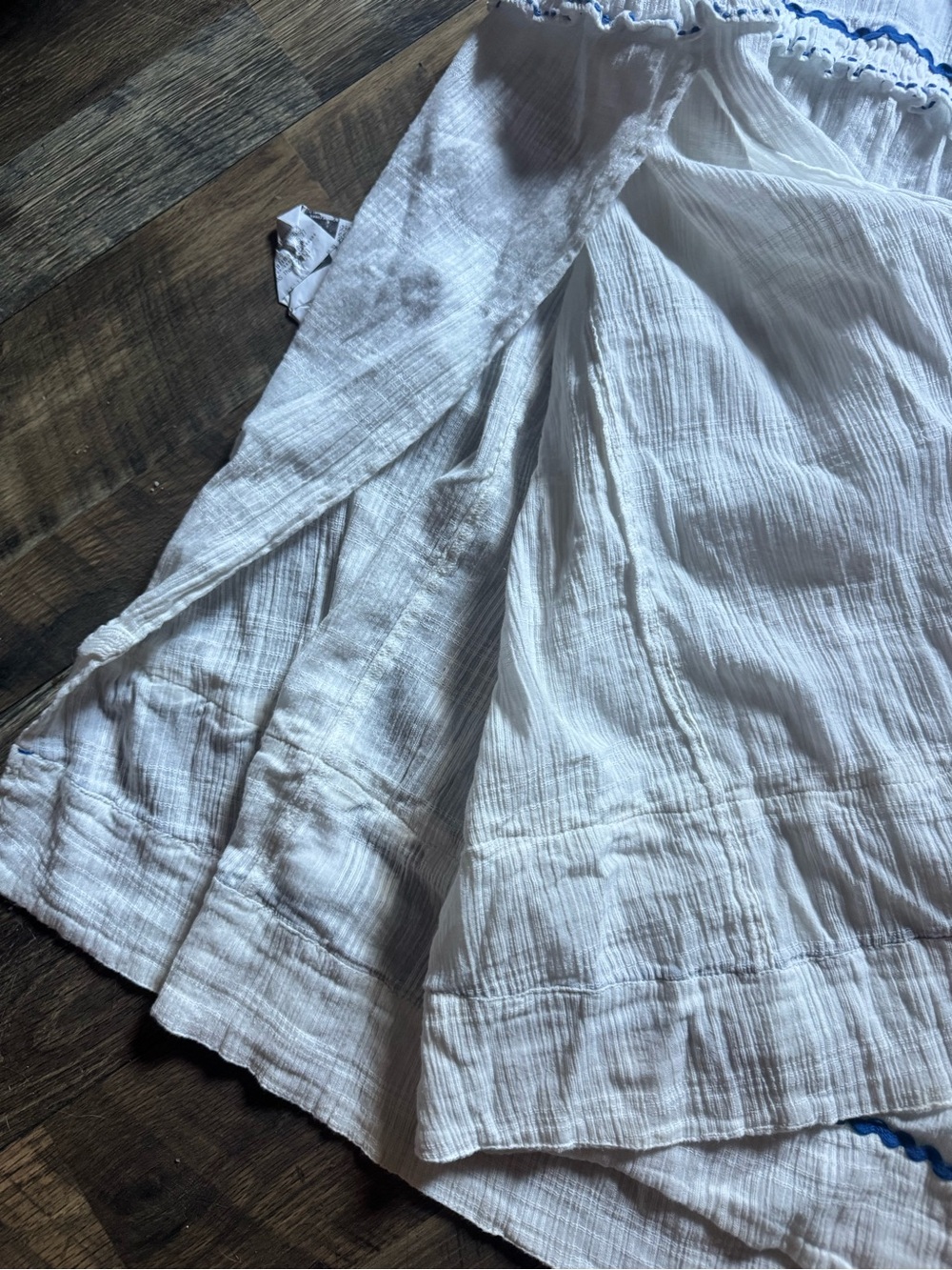 Free People Thank me Later Dress with Blue Trim - Picture 4 of 12